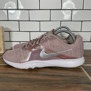 Nike Flex Trainer 8 Premium Womens Size 9 Shoes Smokey Mauve Taupe Sneakers